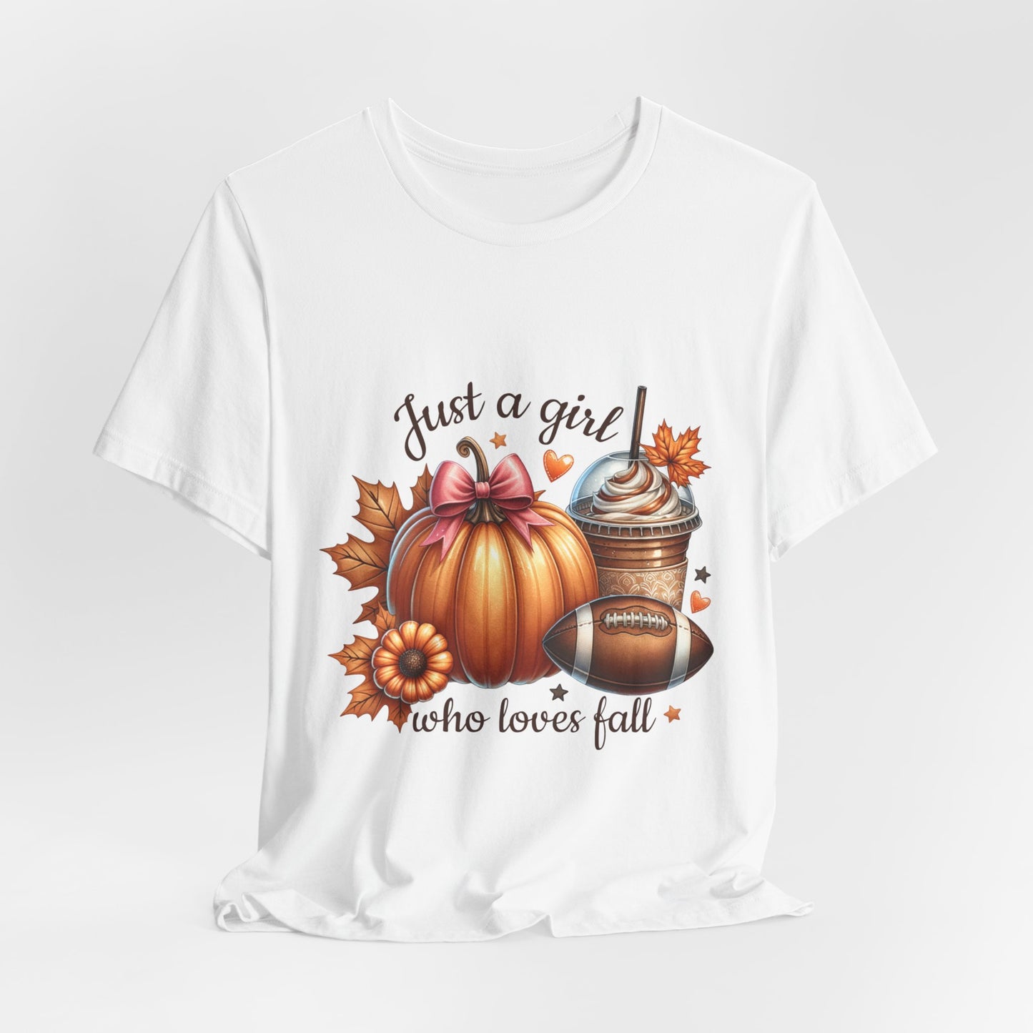 "Just a Girl Who Loves Fall 2" Short Sleeve Tee