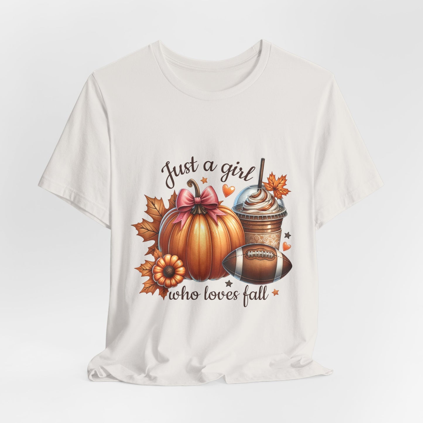 "Just a Girl Who Loves Fall 2" Short Sleeve Tee