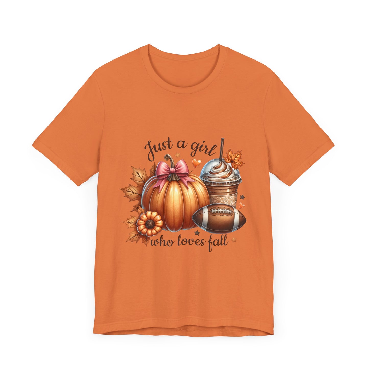 "Just a Girl Who Loves Fall 2" Short Sleeve Tee
