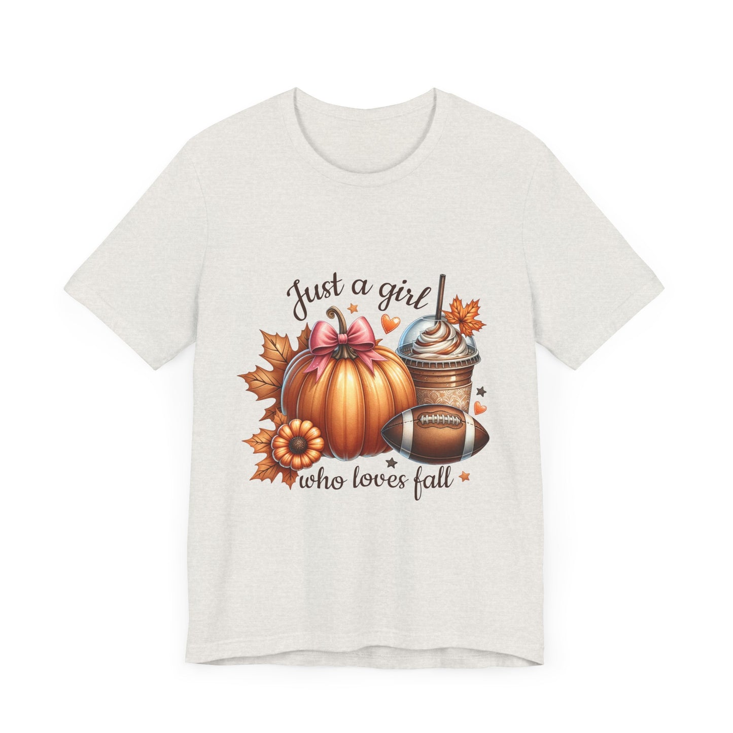 "Just a Girl Who Loves Fall 2" Short Sleeve Tee