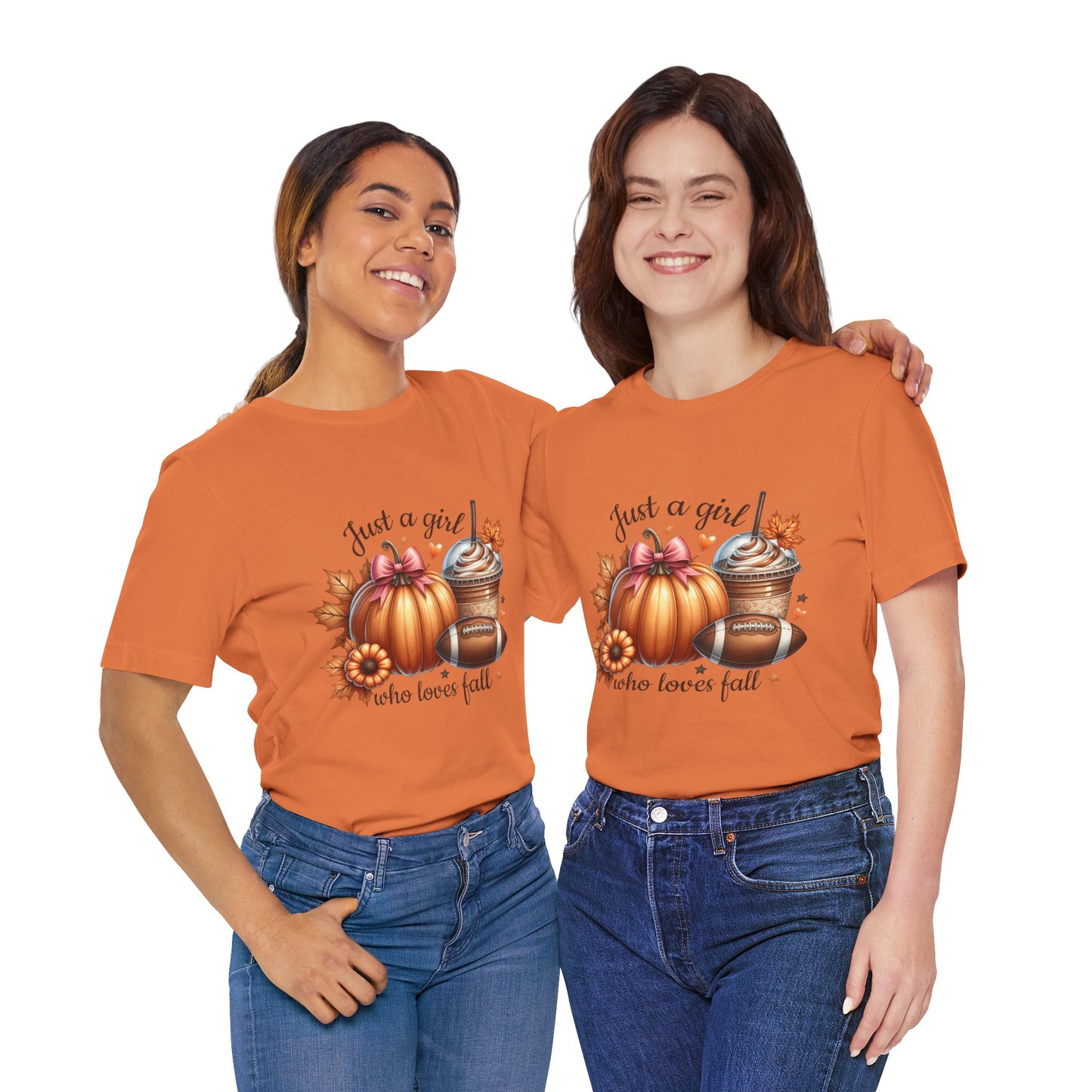 "Just a Girl Who Loves Fall 2" Short Sleeve Tee
