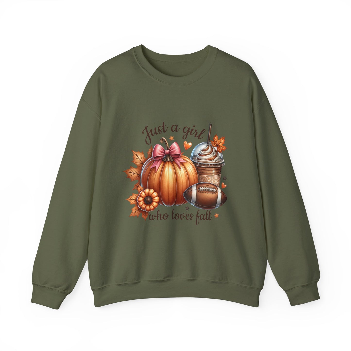 "Just a Girl Who Loves Fall" Crewneck Sweatshirt