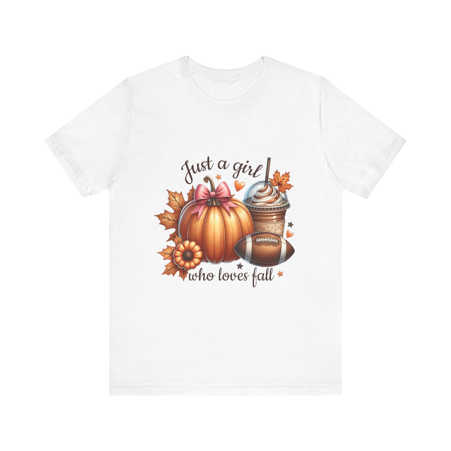 "Just a Girl Who Loves Fall 2"  Short Sleeve Tee