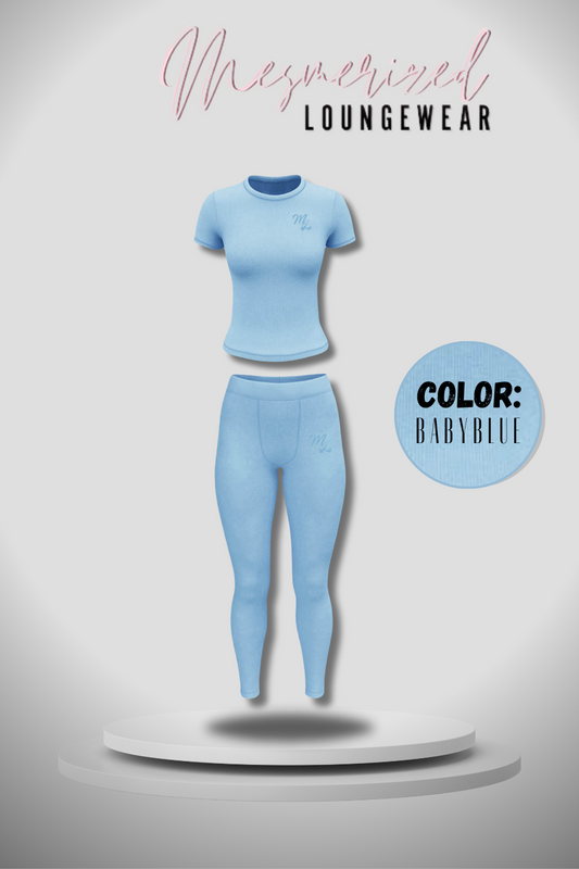 “Baby Blue” Lounge legging Set