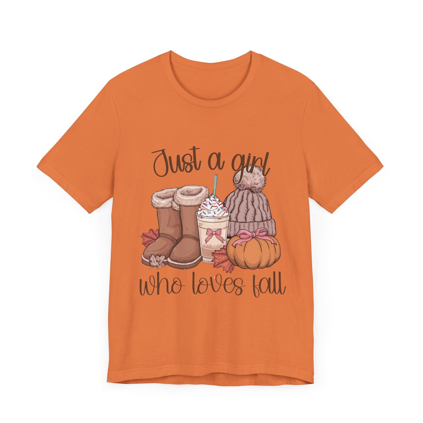 "Just a Girl Who Loves Fall"  Short Sleeve Tee