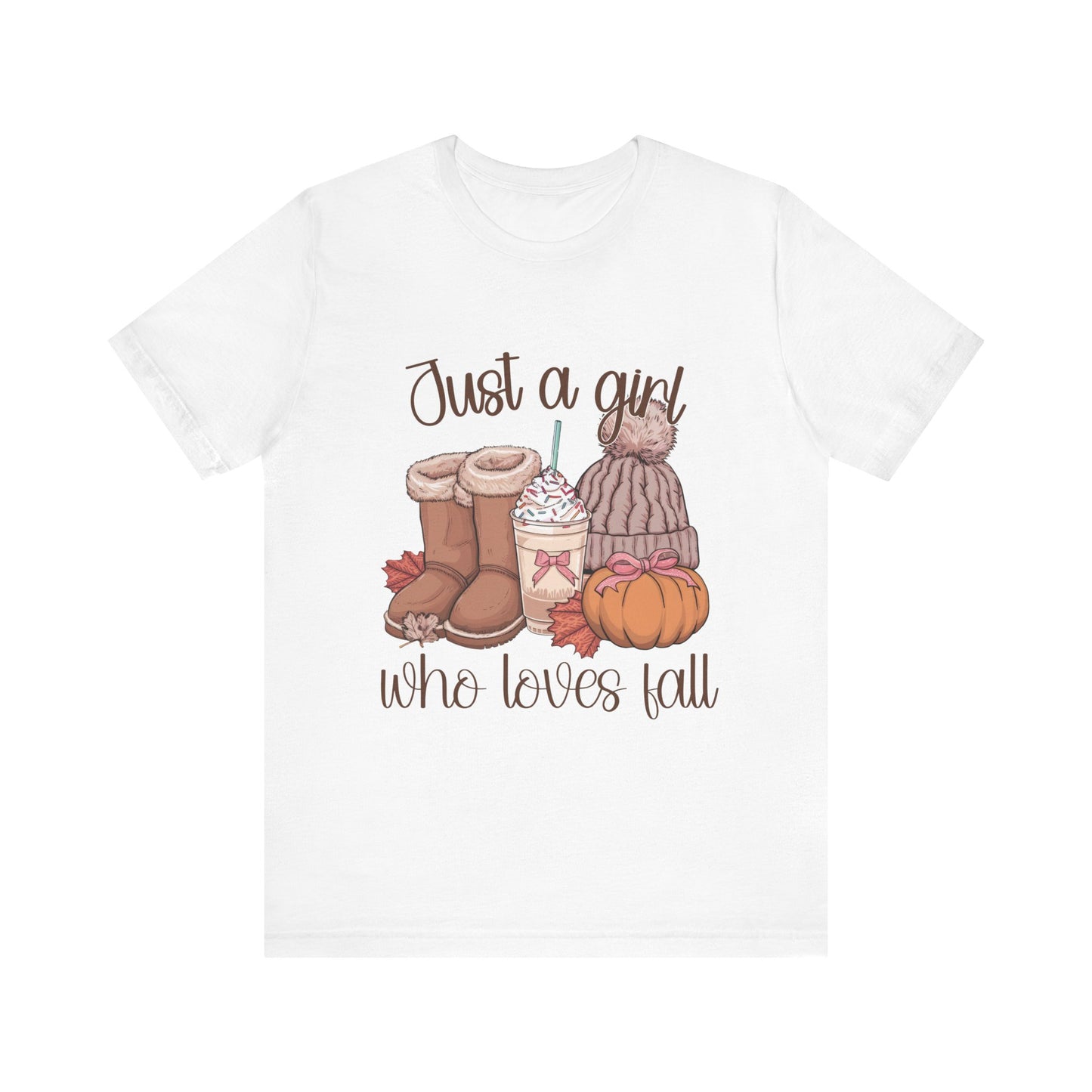 "Just a Girl Who Loves Fall"  Short Sleeve Tee