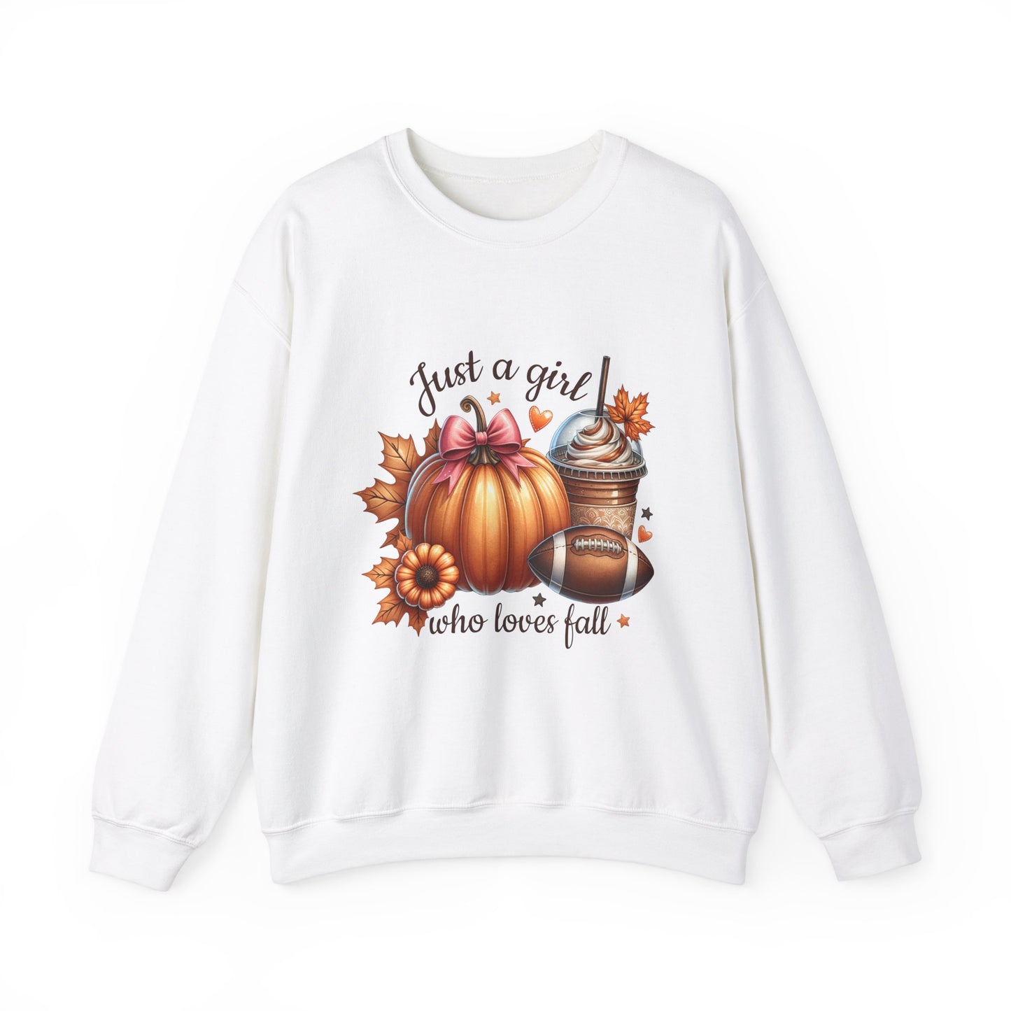 "Just a Girl Who Loves Fall" Crewneck Sweatshirt