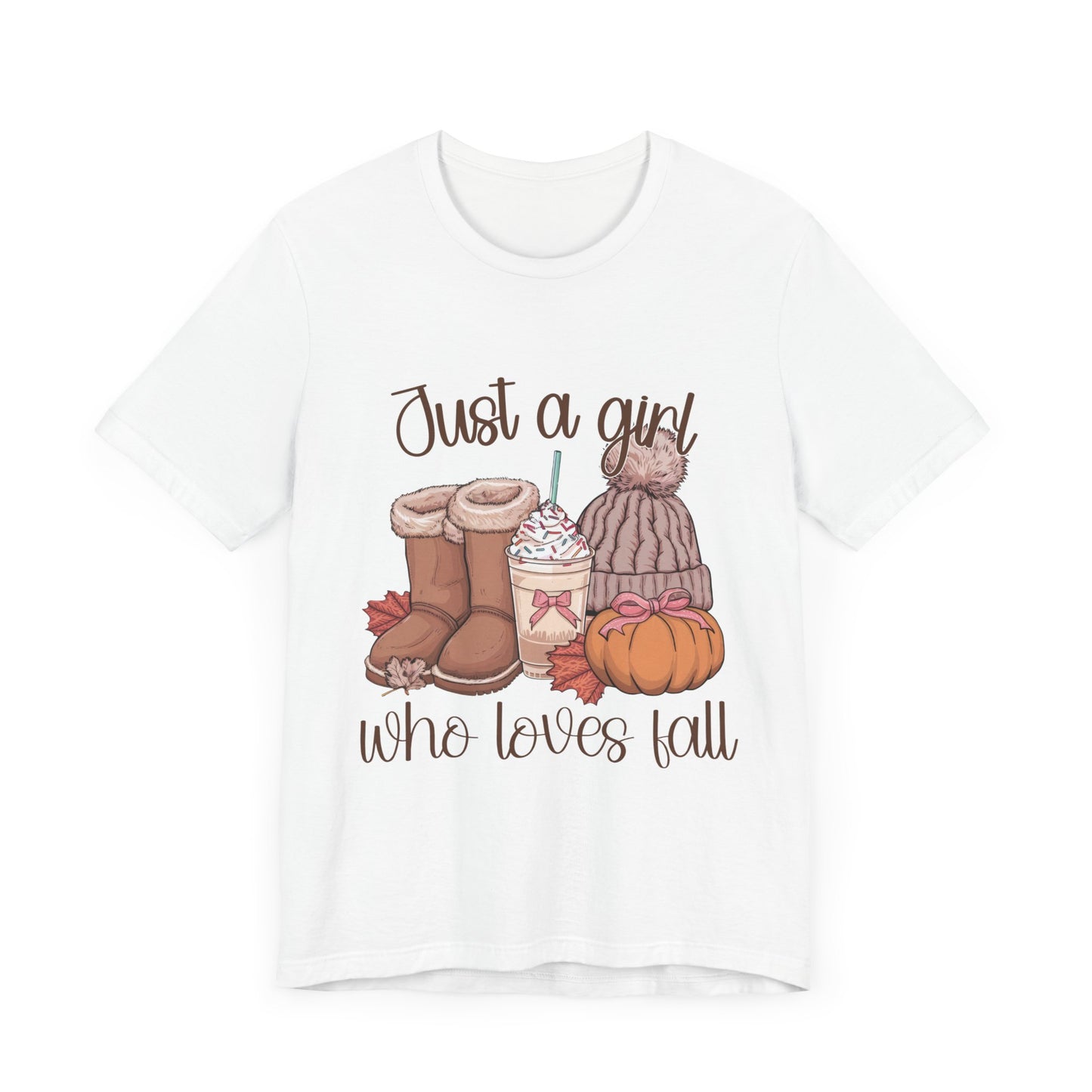 "Just a Girl Who Loves Fall"  Short Sleeve Tee