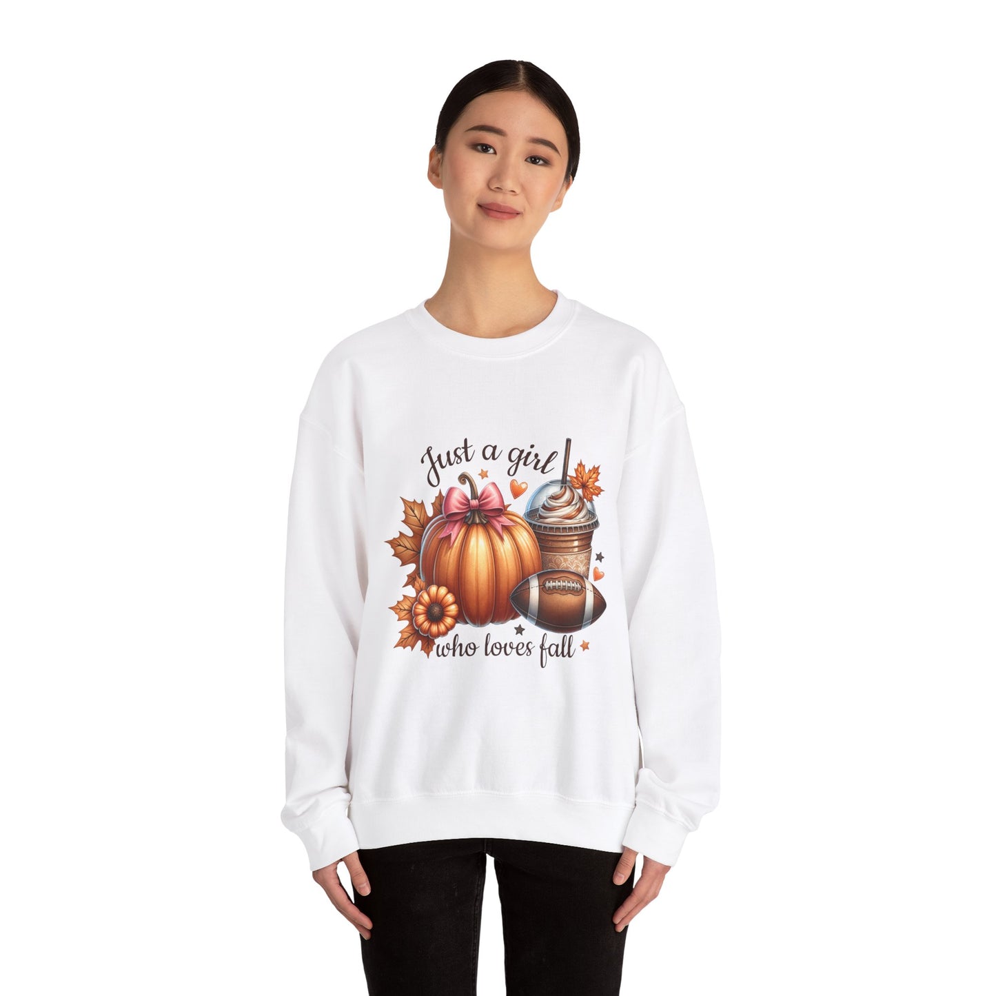 "Just a Girl Who Loves Fall" Crewneck Sweatshirt