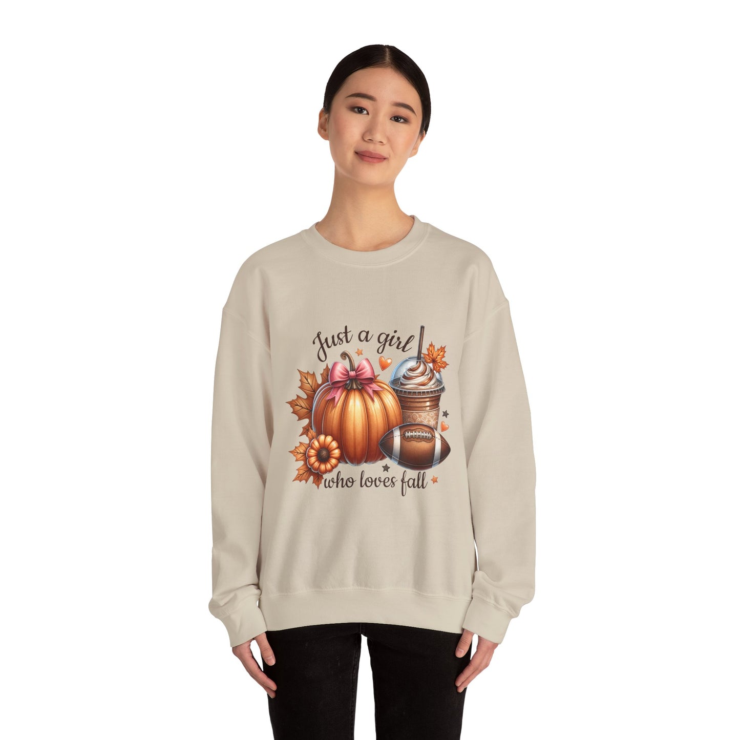 "Just a Girl Who Loves Fall" Crewneck Sweatshirt