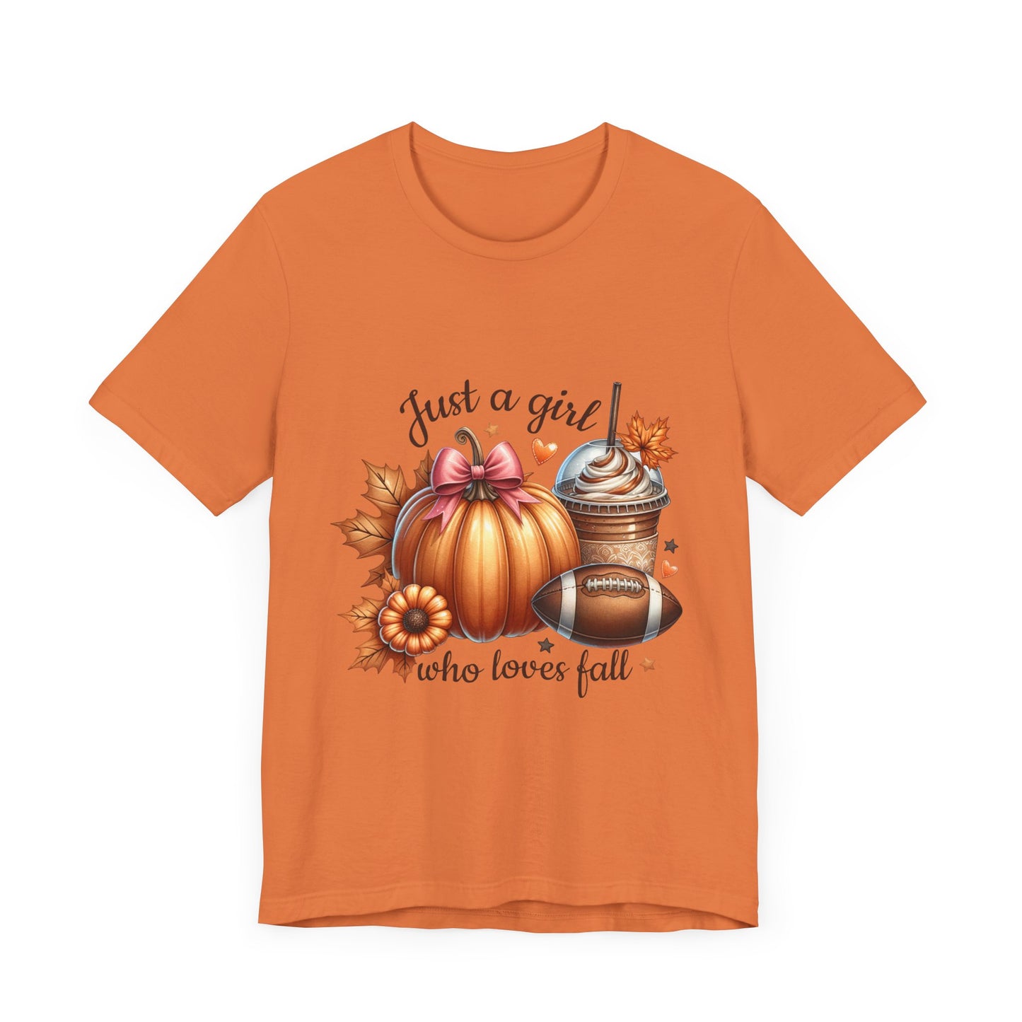 "Just a Girl Who Loves Fall 2"  Short Sleeve Tee