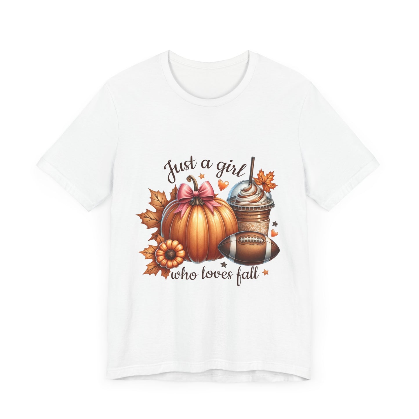 "Just a Girl Who Loves Fall 2"  Short Sleeve Tee