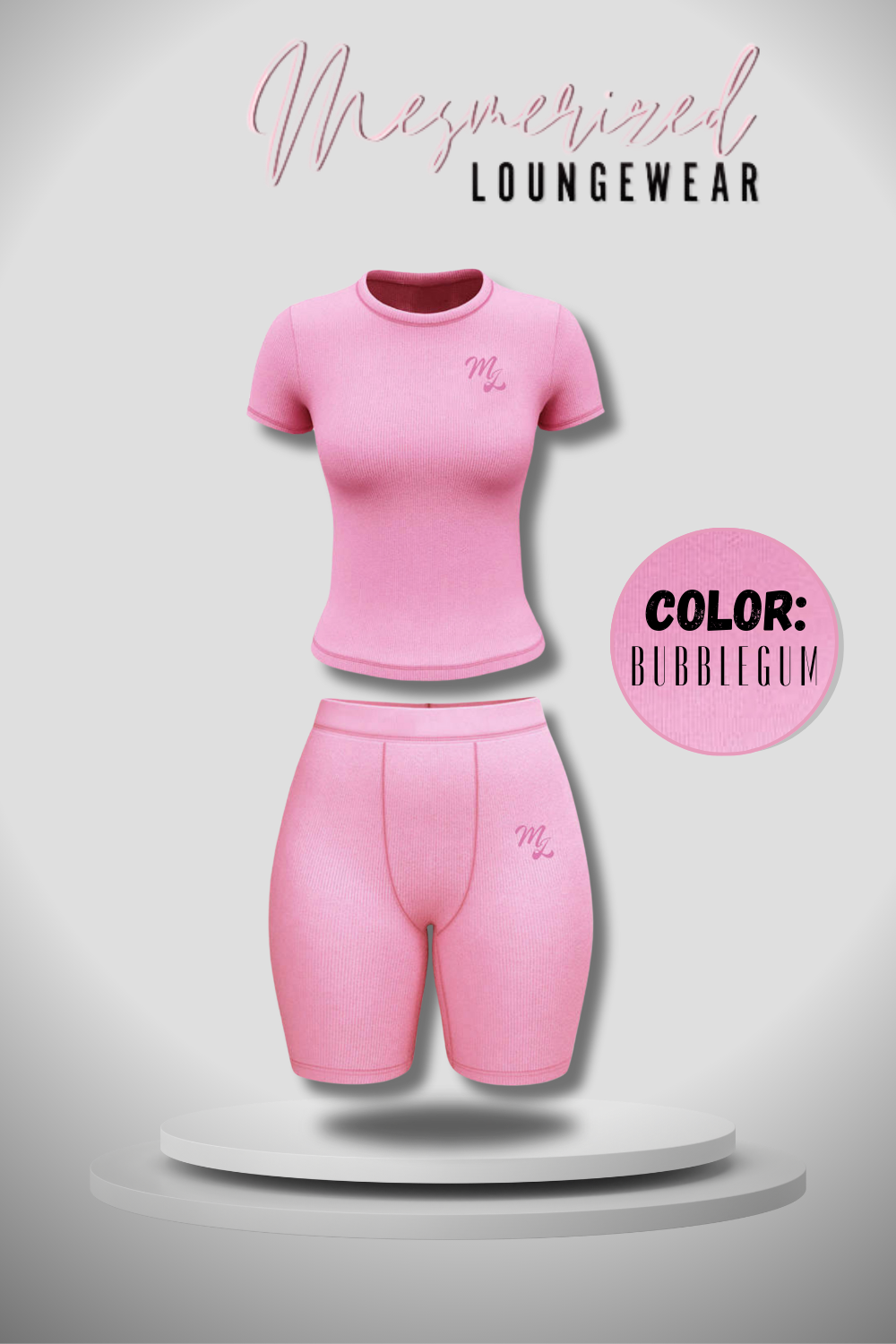 “Bubblegum ” Lounge short Set