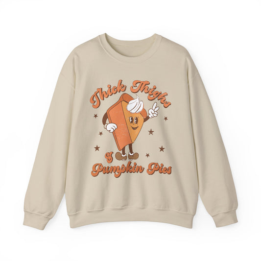 "Thick Thighs & Pumpkin Pies" Crewneck Sweatshirt