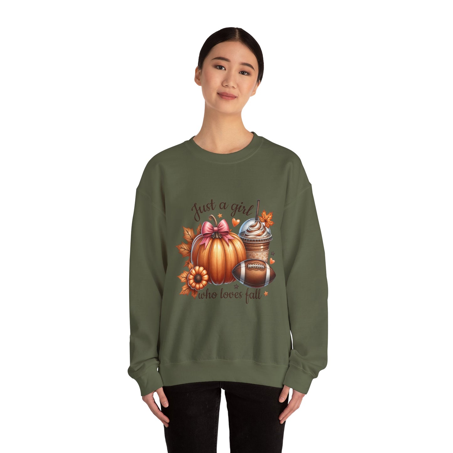 "Just a Girl Who Loves Fall" Crewneck Sweatshirt