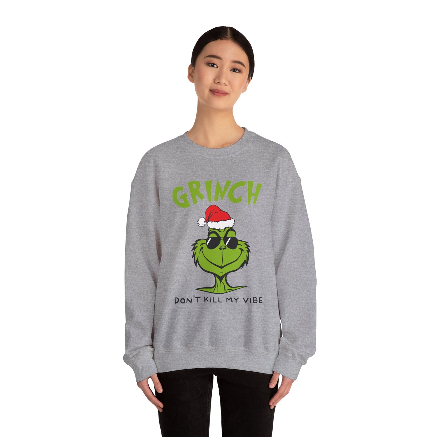 Grinch Don't Kill My Vibe Crewneck Sweatshirt