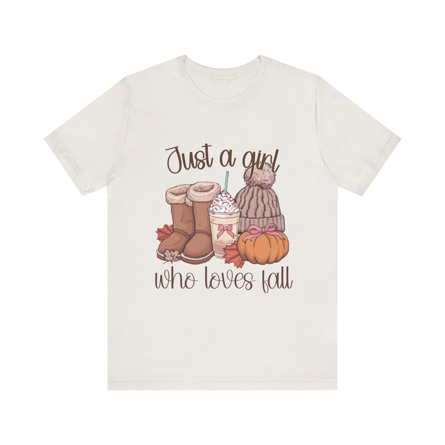 "Just a Girl Who Loves Fall"  Short Sleeve Tee