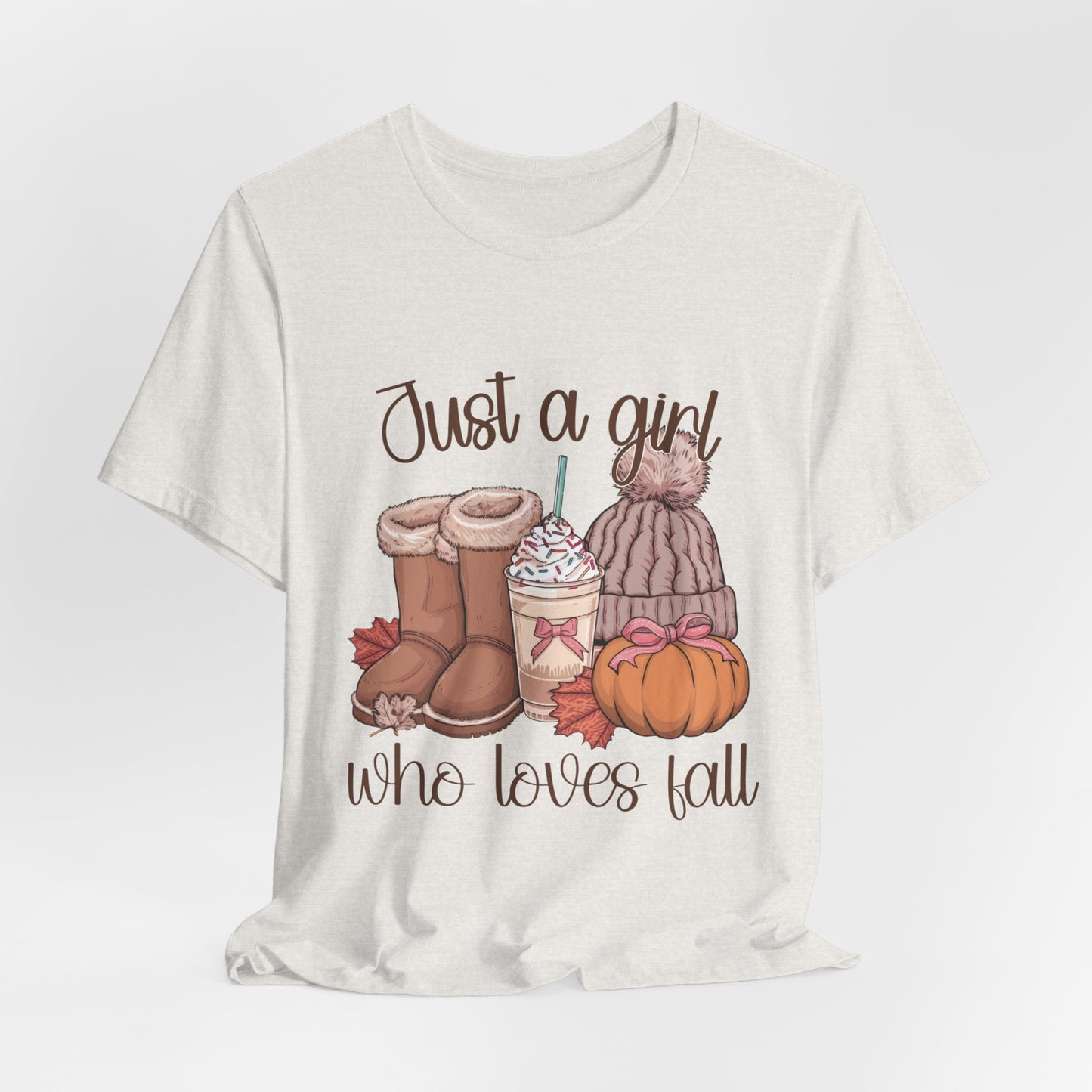 "Just a Girl Who Loves Fall"  Short Sleeve Tee