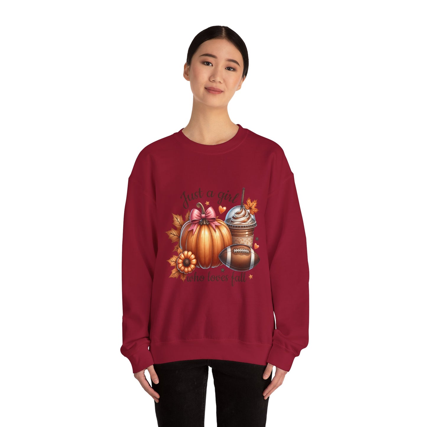 "Just a Girl Who Loves Fall" Crewneck Sweatshirt