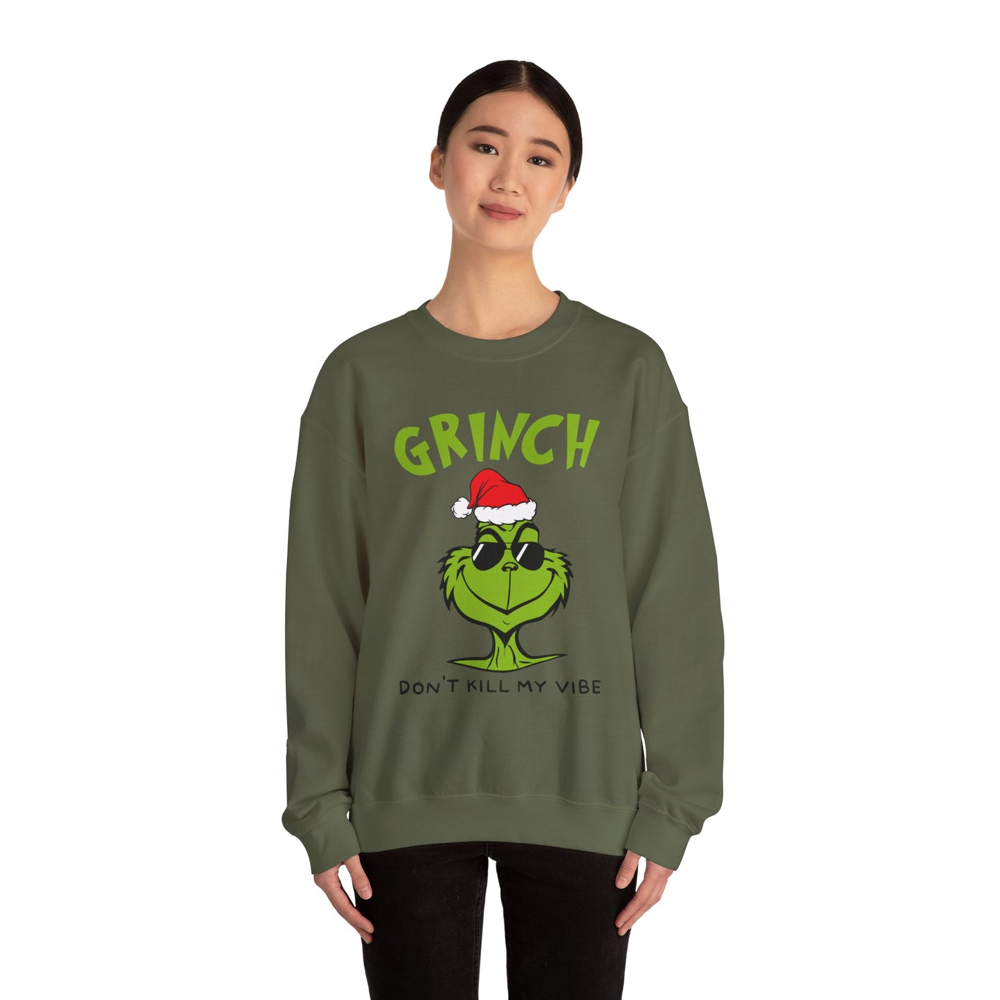 Grinch Don't Kill My Vibe Crewneck Sweatshirt