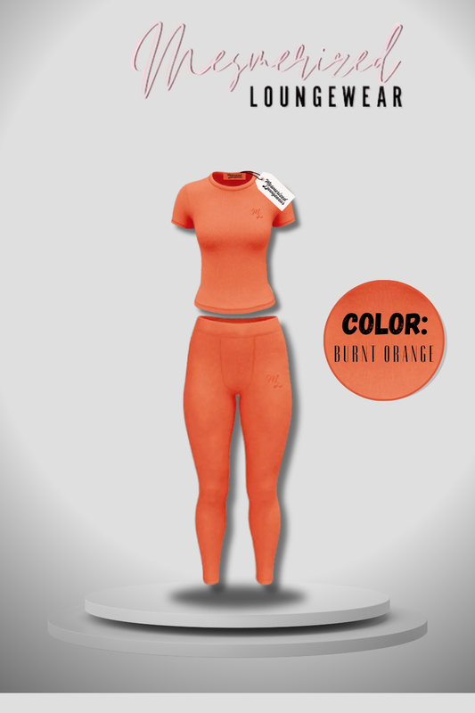 “Burnt Orange” Lounge legging Set